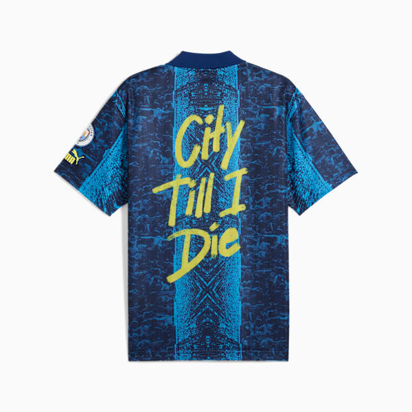 Manchester City ftblNRGY+ Men's Retro Jersey, Bright Aqua-Blazing Blue, extralarge