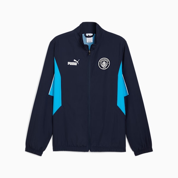 Manchester City ftblARCHIVE Men's Jacket, PUMA Navy-Team Light Blue, extralarge