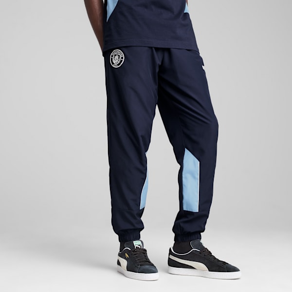 Pants para hombre Manchester City ftblArchive, PUMA Navy-Team Light Blue, extralarge