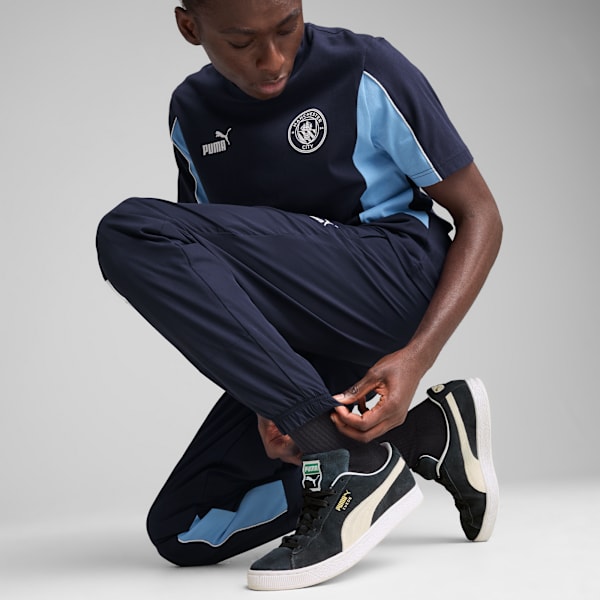 Pants para hombre Manchester City ftblArchive, PUMA Navy-Team Light Blue, extralarge