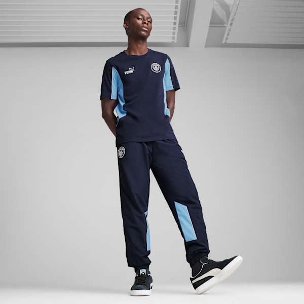 Pants para hombre Manchester City ftblArchive, PUMA Navy-Team Light Blue, extralarge