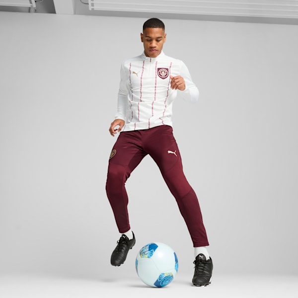 メンズ 2024-25 マンチェスターシティ FC プレマッチ 1/4 ジップ トップ, PUMA White-Dark Jasper, extralarge-JPN