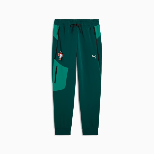 メンズ サッカー ポルトガル代表 プーマテック ウーブン トラック パンツ, Green Lagoon-Botanic Green, extralarge-JPN