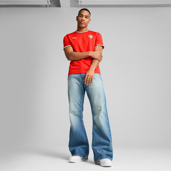 Jersey local Portugal 2025 para hombre, Sport Red-Sugared Almond, extralarge
