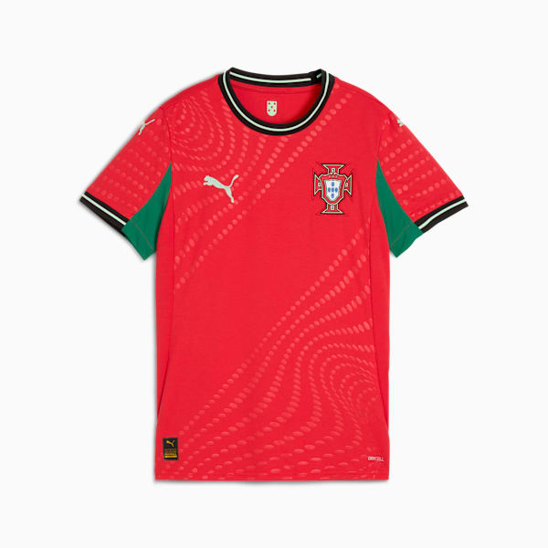 Portugal Women's Team 2025 Home Jersey Women, Pure Red-Fresh Mint, extralarge