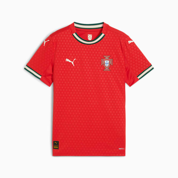 Portugal '25 Home Replica Big Kids' Soccer Jersey, Sport Red-Sugared Almond, extralarge