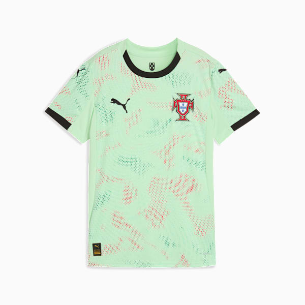 Portugal Women's Team 2025 Away Jersey Women, Fresh Mint-PUMA Black, extralarge
