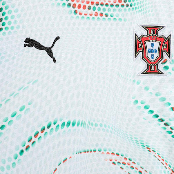 Portugal 2025 Away Youth Football Jersey, PUMA White-PUMA Black, extralarge-IND