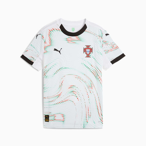 Portugal 2025 Away Jersey Youth, PUMA White-PUMA Black, extralarge