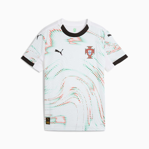 Jersey de fútbol juvenil away Portugal '25, PUMA White-PUMA Black, extralarge