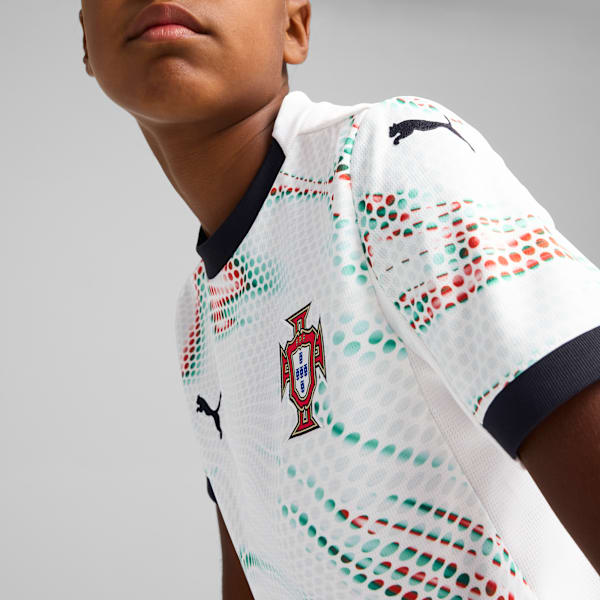Portugal 2025 Away Jersey Youth, PUMA White-PUMA Black, extralarge-GBR