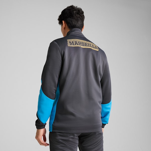 メンズ オリンピック マルセイユ FTBLNRGY+ ジャケット, Galactic Gray-Puma Team Gold, extralarge-JPN