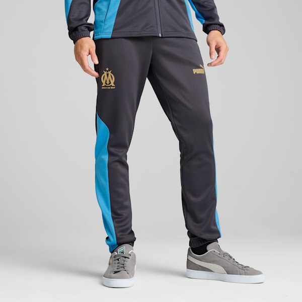メンズ オリンピック マルセイユ FTBLNRGY+ パンツ, Galactic Gray-Puma Team Gold, extralarge-JPN