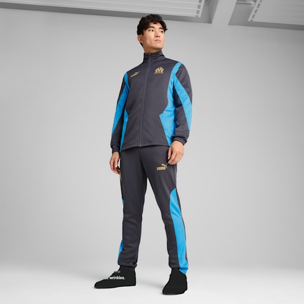 メンズ オリンピック マルセイユ FTBLNRGY+ パンツ, Galactic Gray-Puma Team Gold, extralarge-JPN