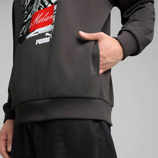 メンズ ACミラン FTBLNRGY+ フーディ, Shadow Gray-PUMA Black, extralarge-JPN