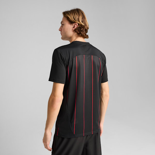 メンズ ACミラン プレマッチ 半袖 シャツ, PUMA Black-For All Time Red, extralarge-JPN