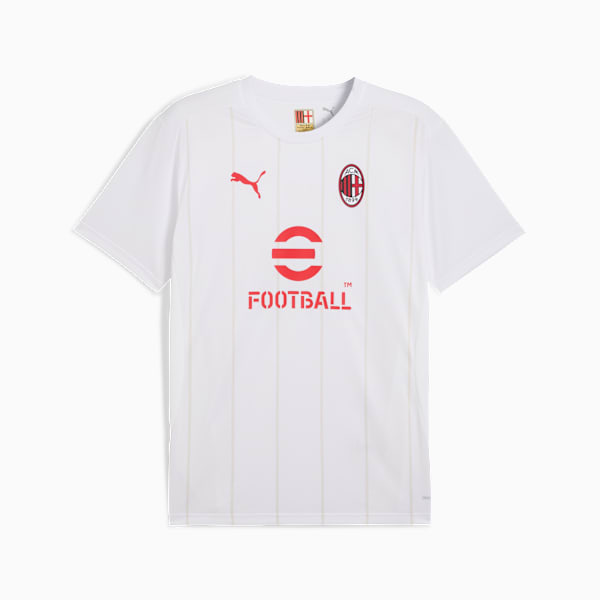 メンズ ACミラン プレマッチ 半袖 シャツ, PUMA White-Putty, extralarge-JPN