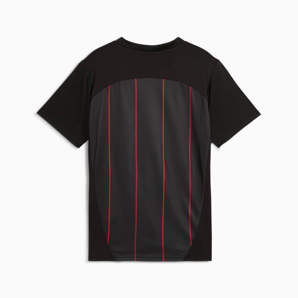 キッズ ACミラン プレマッチ 半袖 シャツ 116-164cm, PUMA Black-For All Time Red, extralarge-JPN