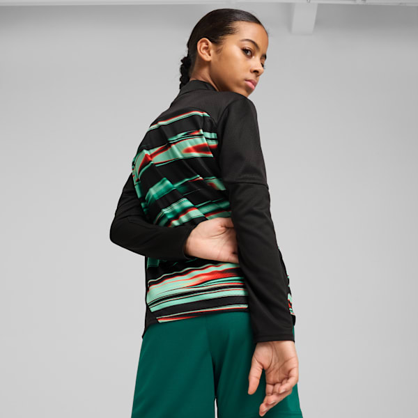 Portugal Pre-match Quarter-Zip Top Youth, PUMA Black-PUMA White, extralarge-GBR