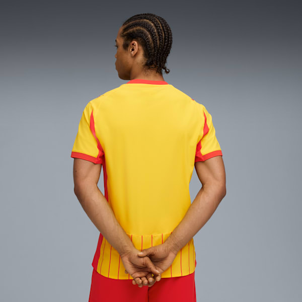 RC Lens 25/26 Authentic Home Jersey Men, Pelé Yellow-PUMA Red, extralarge