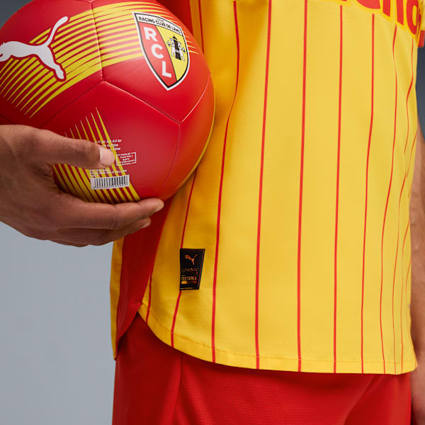 RC Lens 25/26 Authentic Home Jersey Men, Pelé Yellow-PUMA Red, extralarge