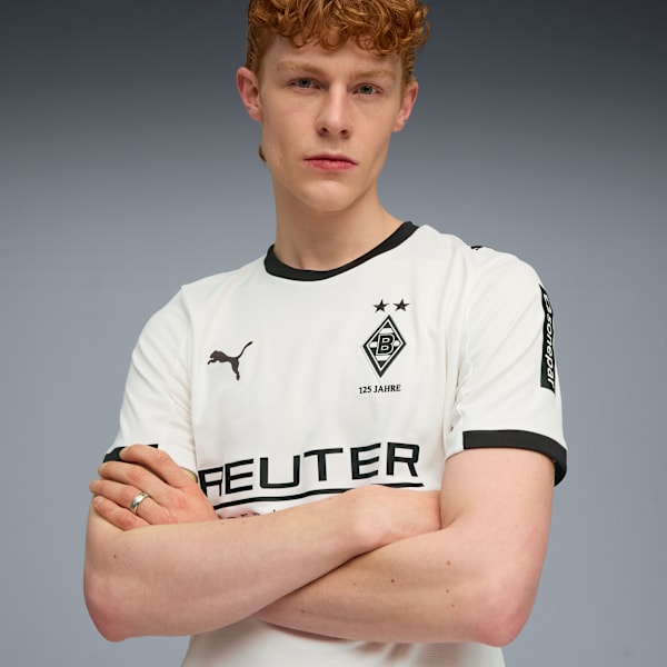Borussia Mönchengladbach 25/26 Home Jersey Men, Warm White-PUMA Black, extralarge-GBR
