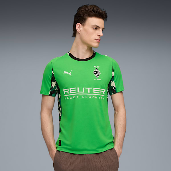 Borussia Mönchengladbach 25/26 Away Jersey Men, PUMA Green-Warm White, extralarge-GBR