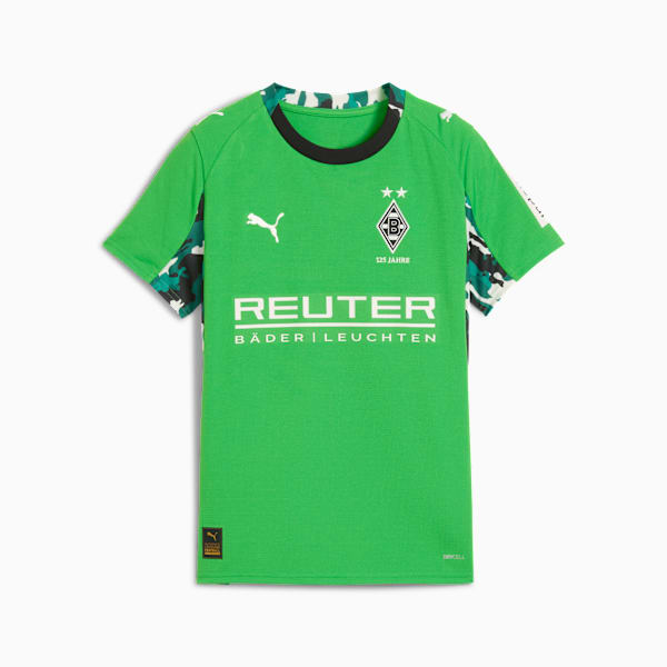 Borussia Mönchengladbach 25/26 Away Jersey Youth, PUMA Green-Warm White, extralarge-GBR