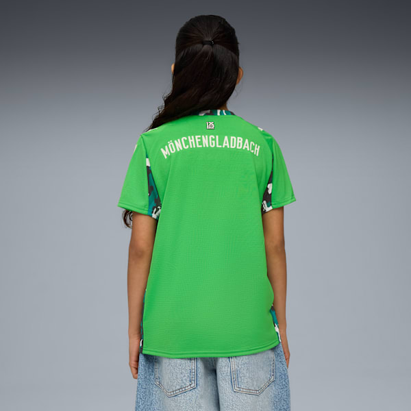 Borussia Mönchengladbach 25/26 Away Jersey Youth, PUMA Green-Warm White, extralarge-GBR