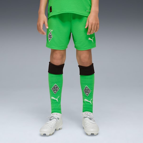 Borussia Mönchengladbach 25/26 Shorts Youth, PUMA Green-Warm White, extralarge