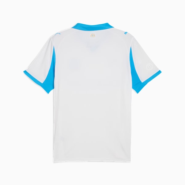 Olympique de Marseille 25/26 Home Jersey Men, PUMA White-Bleu Azur, extralarge