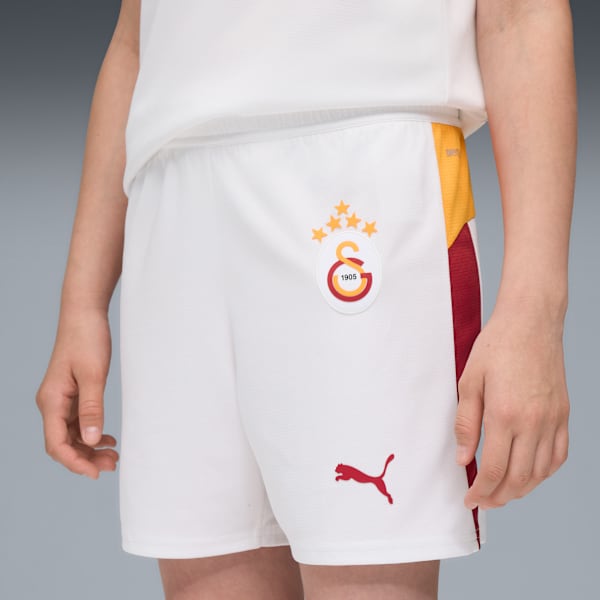 Galatasaray SK 25/26 Shorts Youth, PUMA White-Intense Orange, extralarge-GBR