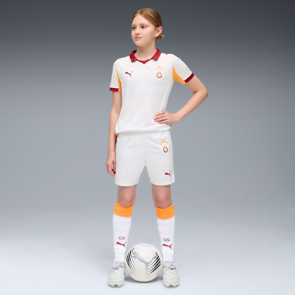 Galatasaray SK 25/26 Shorts Youth, PUMA White-Intense Orange, extralarge-GBR