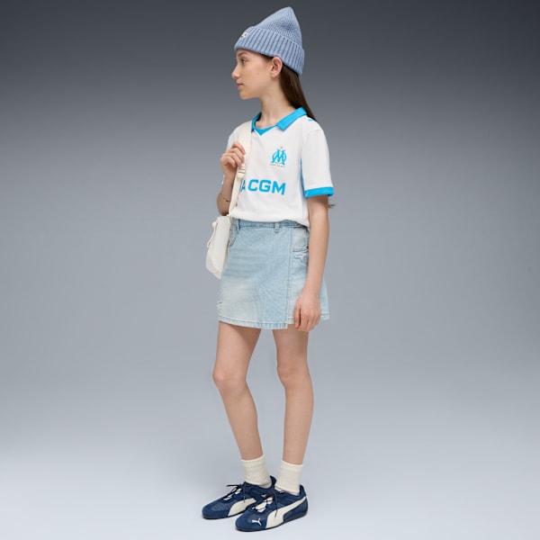 Olympique Marseille 25/26 Home Jersey Youth, PUMA White-Bleu Azur, extralarge-GBR