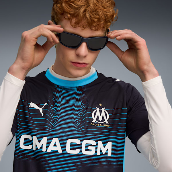 Olympique de Marseille 25/26 Away Jersey Men, New Navy-Luminous Blue, extralarge