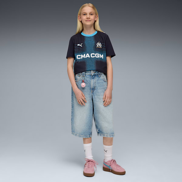Olympique de Marseille 25/26 Away Jersey Youth, New Navy-Luminous Blue, extralarge-GBR