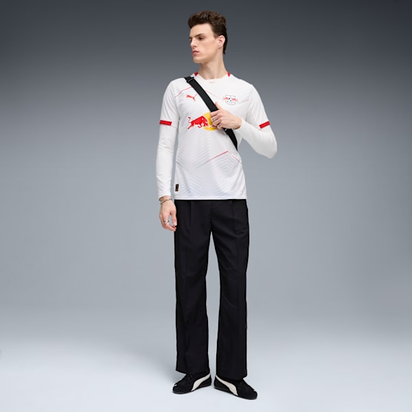 RB Leipzig Men’s V-Neck Football Jersey, PUMA White-For All Time Red, extralarge-IND