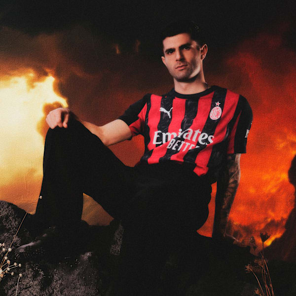 AC Milan 25/26 Home Replica Youth Jersey, For All Time Red-PUMA Black, extralarge-IND