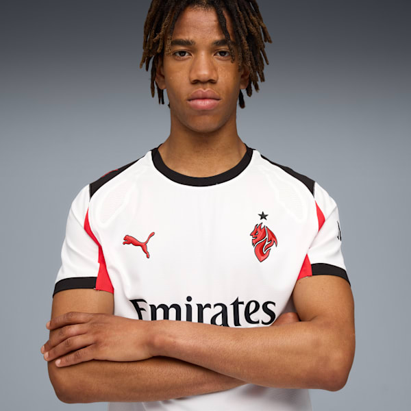 AC Milan 25/26 Authentic Away Jersey Men, PUMA White-For All Time Red, extralarge