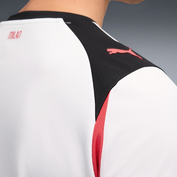 AC Milan 25/26 Replica Away Jersey Men, PUMA White-For All Time Red, extralarge