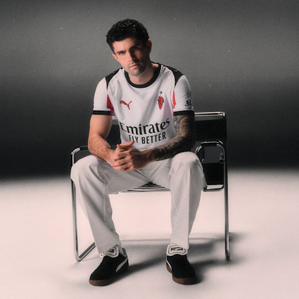 AC Milan 25/26 Replica Away Jersey Men, PUMA White-For All Time Red, extralarge