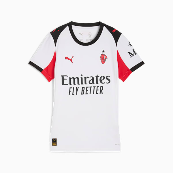 AC Milan 25/26 Replica Away Jersey Women, PUMA White-For All Time Red, extralarge