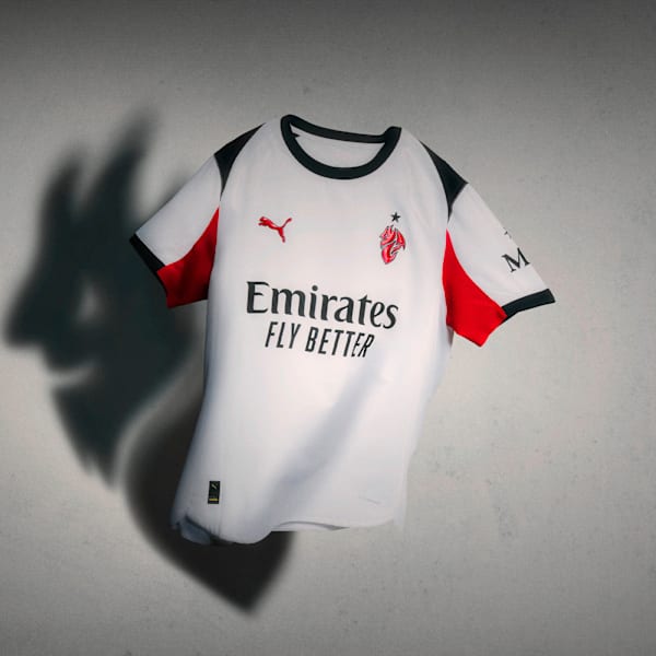 AC Milan Away Replica Women’s Football Jersey, PUMA White-For All Time Red, extralarge-IND