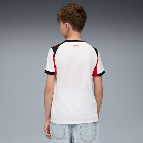 AC Milan 25/26 Replica Away Jersey Youth, PUMA White-For All Time Red, extralarge