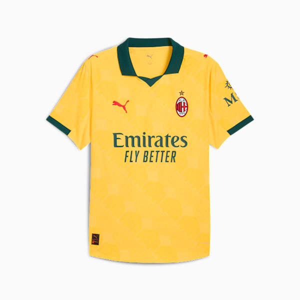AC Milan 25/26 Authentic Third Jersey Men, Sunny Yellow-Dark Myrtle, extralarge