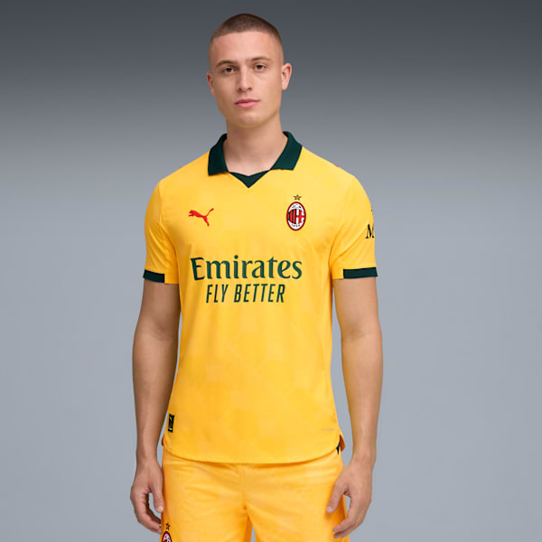 AC Milan 25/26 Authentic Third Jersey Men, Sunny Yellow-Dark Myrtle, extralarge