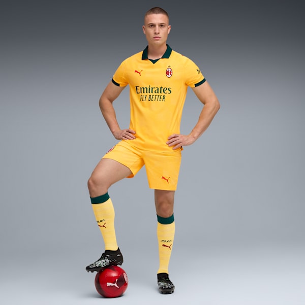 AC Milan 25/26 Authentic Third Jersey Men, Sunny Yellow-Dark Myrtle, extralarge