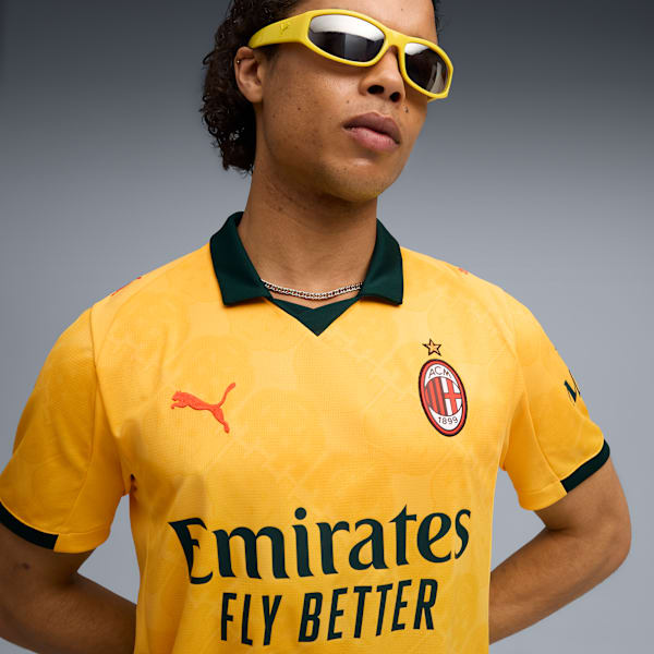AC Milan 25/26 Replica Third Jersey Men, Sunny Yellow-Dark Myrtle, extralarge