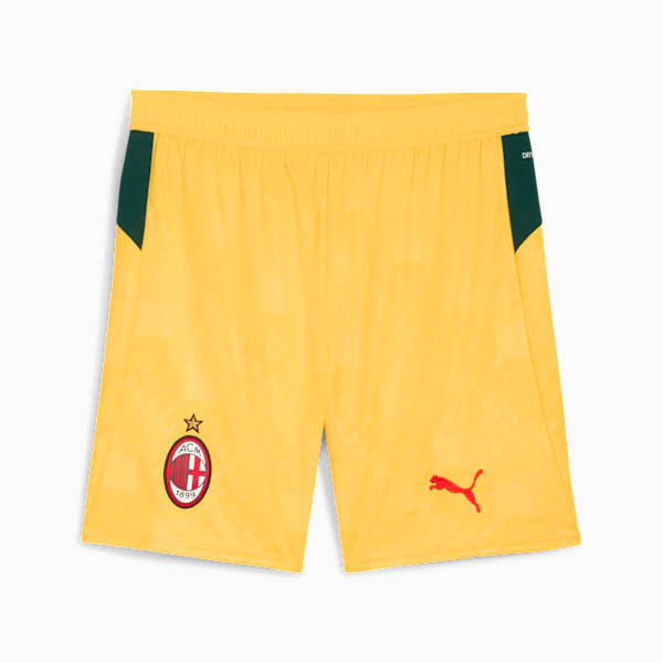 25/26 AC MILAN THIRD KIT Replica Men’s Football Shorts, Sunny Yellow-Dark Myrtle, extralarge-IND