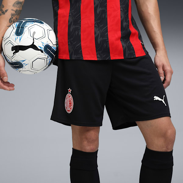 25/26 AC MILAN THIRD KIT Replica Men’s Football Shorts, PUMA Black-For All Time Red, extralarge-IND